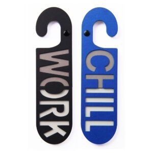 deurhanger work chill zwart blauw